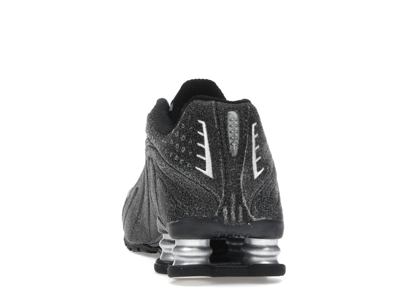 Nike Shox R4 Black Distressed Leather