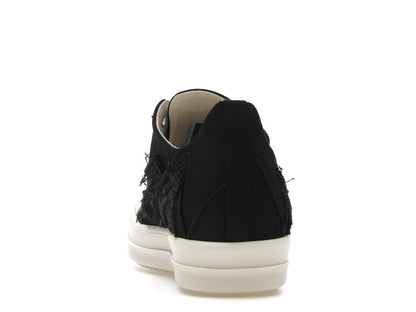 Rick Owens DRKSHDW Slashed Low Sneaks Black Milk