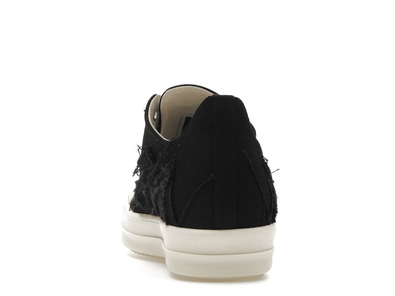 Rick Owens DRKSHDW Slashed Low Sneaks Black Milk