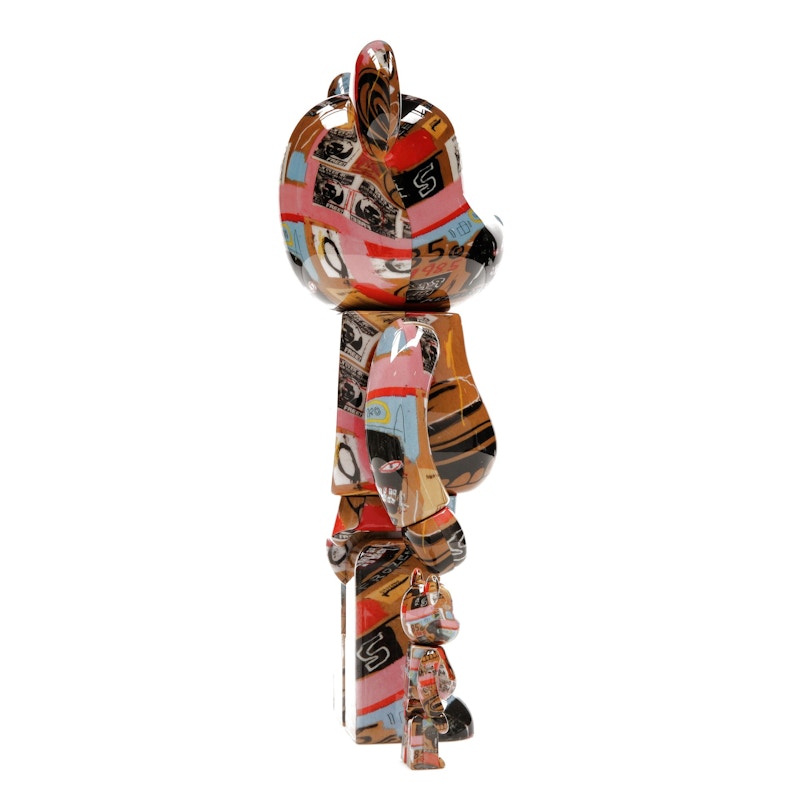 Bearbrick Andy Warhol x JEAN-MICHEL BASQUIAT #2 100% & 400% Set
