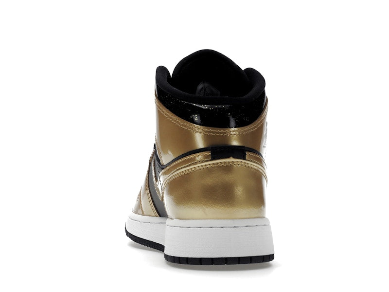 Jordan 1 Mid SE Metallic Gold Black (GS)