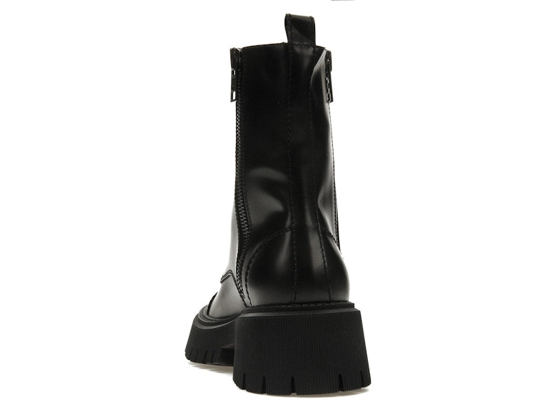 Balenciaga Tractor 20mm Zip Up Boot Black
