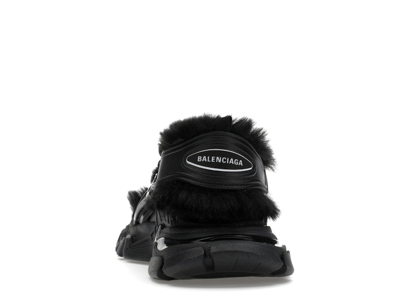 Balenciaga Track Sandal Fake Fur Black (Women's)