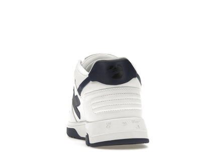 OFF-WHITE Out Of Office OOO Low Tops White Navy Blue