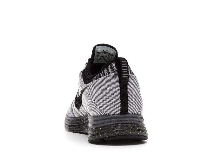 Nike Flyknit Lunar1+ White Black Volt