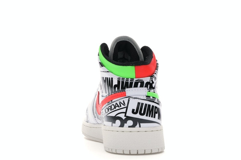 Jordan 1 Mid All Over Logos (GS)