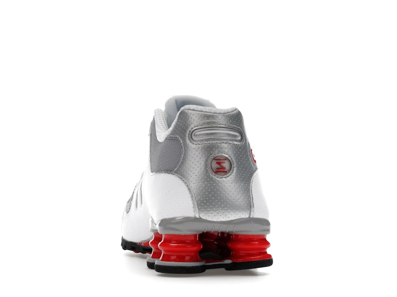 Nike Shox NZ White Red Metallic Silver