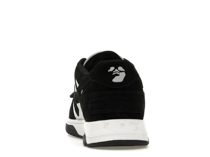 OFF-WHITE Out Of Office OOO Low Tops White Black Suede