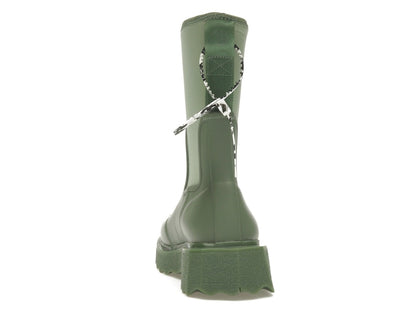 OFF-WHITE Zip-tie Rain Boots Green (Women's)