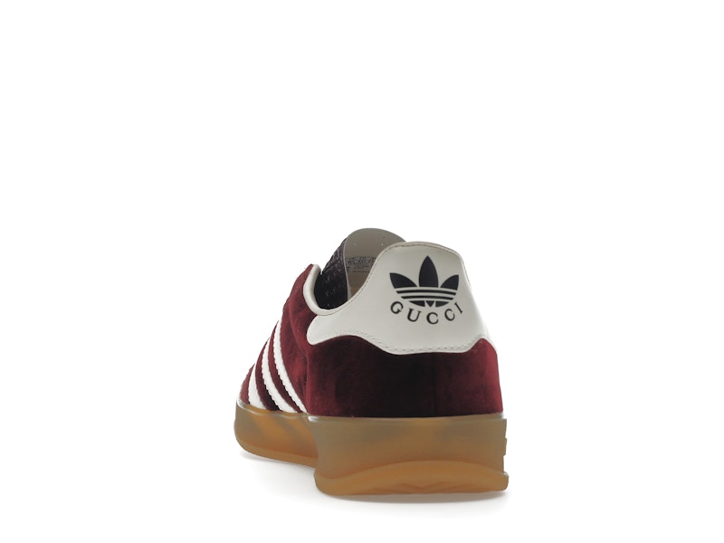 adidas x Gucci Gazelle Burgundy Velvet