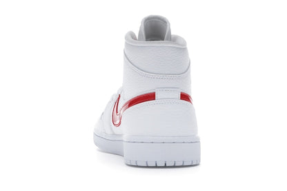 Jordan 1 Mid White University Red (Women's)