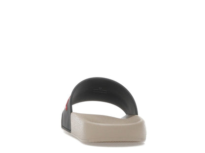Burberry Embossed Logo Slide Black Red Tan (Women's)