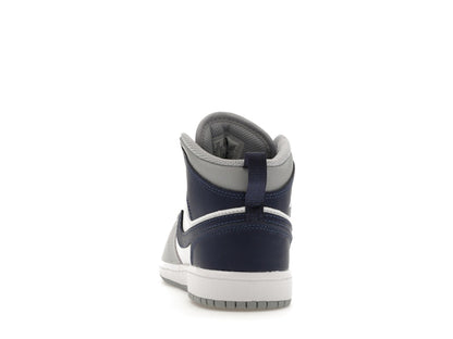 Jordan 1 Mid Wolf Grey Midnight Navy (PS)