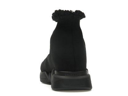 Balenciaga Speed 2.0 Recycled Fake Fur Black (Women's)