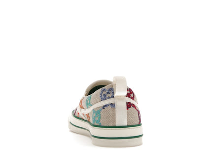 Gucci Tennis 1977 Slip On GG Logo White Multi