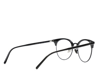 Saint Laurent Round-Frame Acetate Optical Frames Black Black Transparent (SL233F-30002729-001)