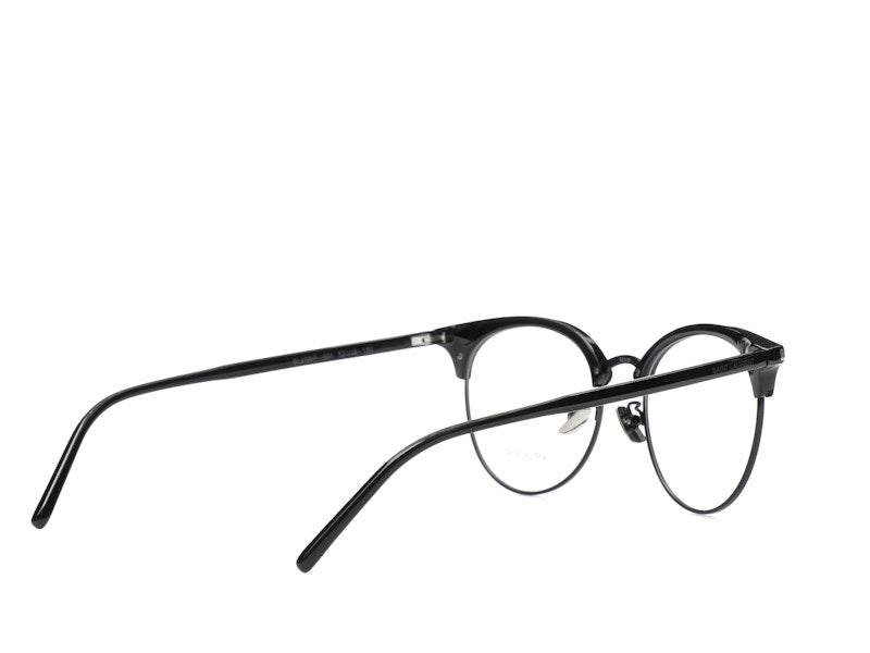 Saint Laurent Round-Frame Acetate Optical Frames Black Black Transparent (SL233F-30002729-001)