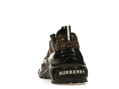 Burberry Arthur Monogram Print Black Bridle Brown