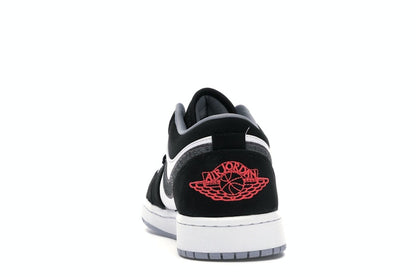 Jordan 1 Low Black White Wolf Grey Infrared 23