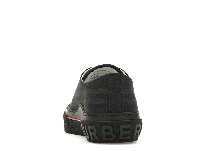 Burberry Vintage Check Canvas Low-Top Sneaker Dark Charcoal