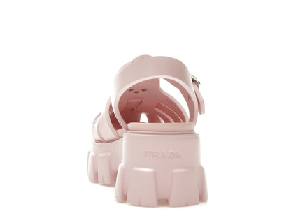 Prada Monolith Foam Rubber 55mm Sandals Alabaster Pink
