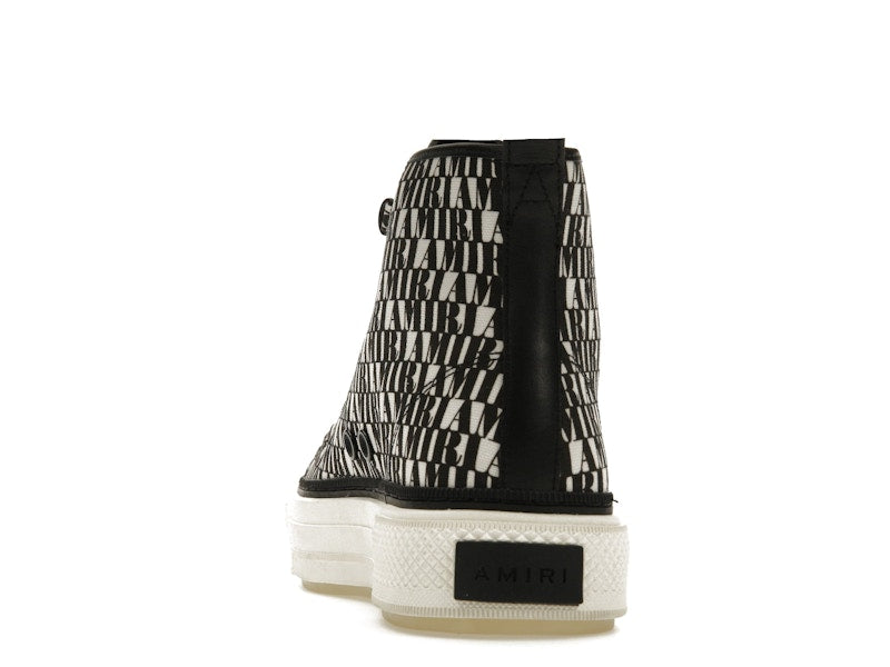 AMIRI Court Hi All Over Logo Black White