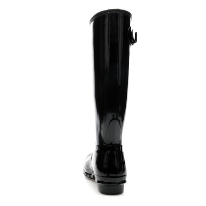 Hunter Original Tall Gloss Rain Boots Black (Women's)