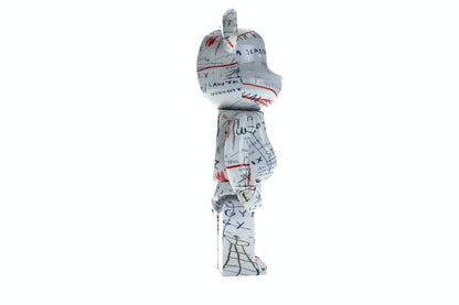 Bearbrick Jean-Michel Basquiat 2 100% & 400% Set White