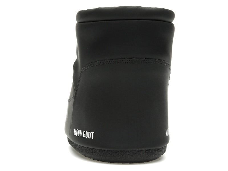 Moon Boot No Lace Rubber Boot Black