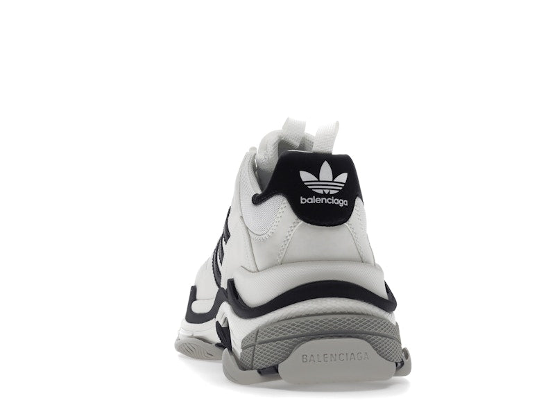 Balenciaga x adidas Triple S White Black