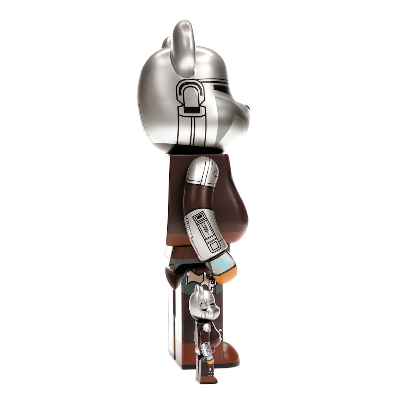 Bearbrick x Star Wars The Mandalorian Beskar Armor 100% & 400% Set