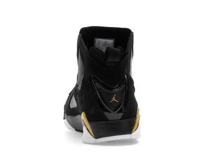 Jordan True Flight Black White Metallic Gold