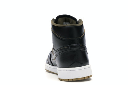 Jordan 1 Retro Mid Black Metallic Gold