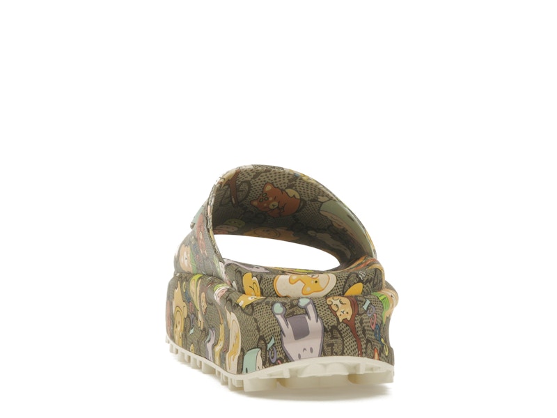 Gucci x Pikarar GG Animal Print Slide Beige Multi (Women's)