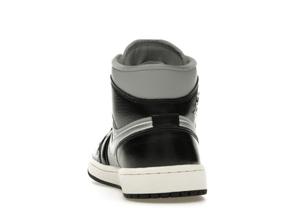 Jordan 1 Mid SE Black Metallic Silver (Women's)