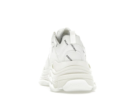 Balenciaga Triple S Allover Logo White (Women's)