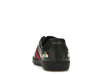 Gucci Ace Bee Print Black