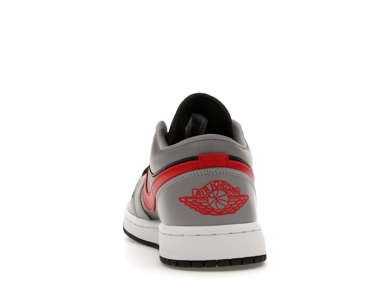 Jordan 1 Low Cement Grey Fire Red (Women's)