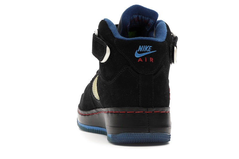 Jordan AJF 5 Black Blue Ribbon Varsity Red