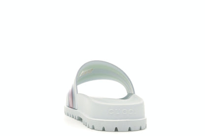 Gucci Web Slide Sandal White