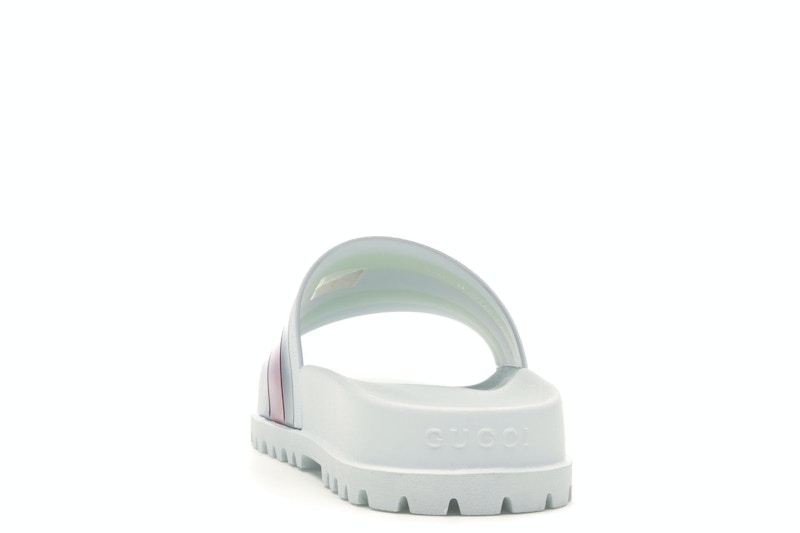 Gucci Web Slide Sandal White
