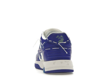 OFF-WHITE Out Of Office Sartorial Stitching White Dark Blue (Women's)