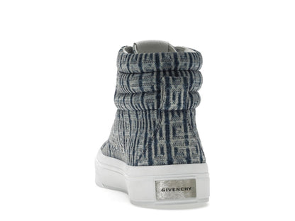 Givenchy City High Top In 4G Denim Blue White