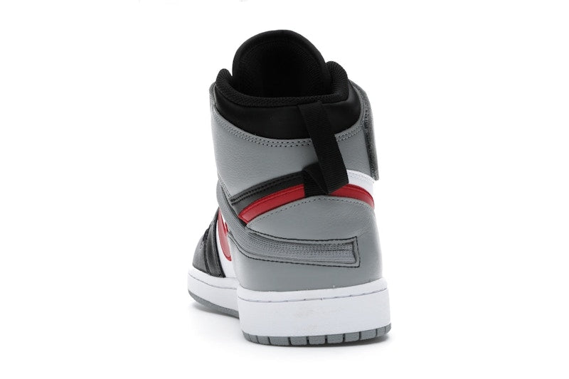 Jordan 1 High FlyEase Black Particle Grey Gym Red