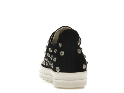 Rick Owens DRKSHDW Low Sneaks Eyelet Black Milk