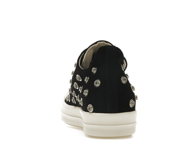 Rick Owens DRKSHDW Low Sneaks Eyelet Black Milk