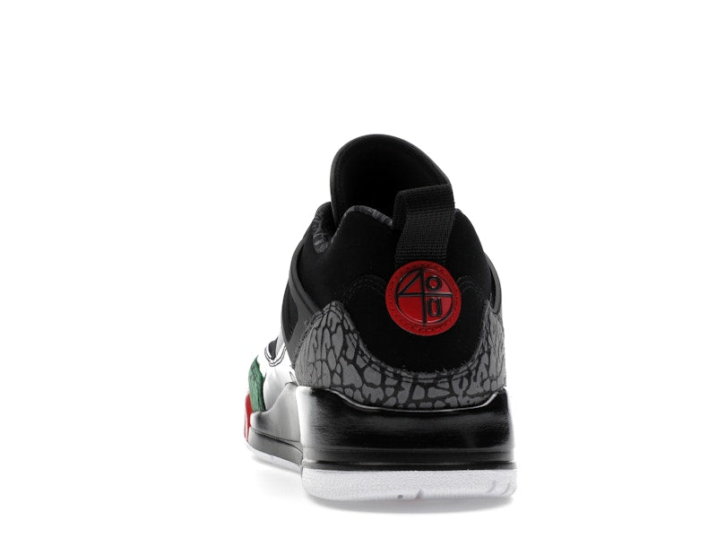 Jordan Spizike Low Black Classic Green White Varsity Red