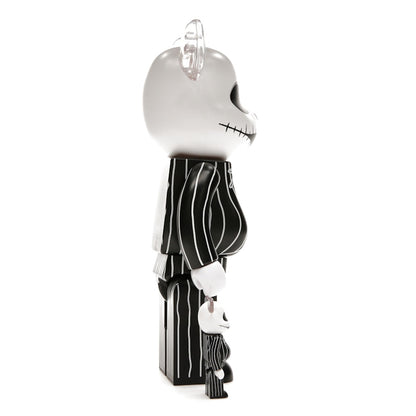 Bearbrick x Disney Tim Burton's The Nightmare Before Christmas Jack Skellington 100% & 400% Set