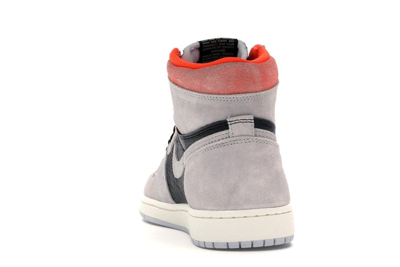 Jordan 1 Retro High Neutral Grey Hyper Crimson