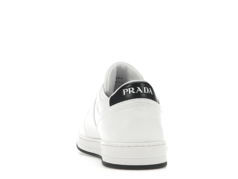 Prada Downtown Low Top Sneakers Leather White White Black